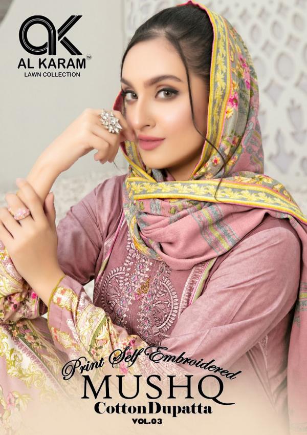 AL Karam Mushq Vol-3 Cotton Designer Exclusive Dress Material